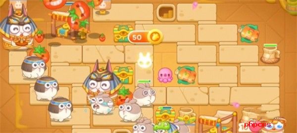 《保卫萝卜4》法老归来第105关通关攻略