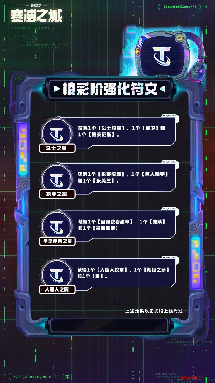 云顶之弈S14棱彩阶强化符文介绍 云顶之弈S14棱彩阶强化符文一览