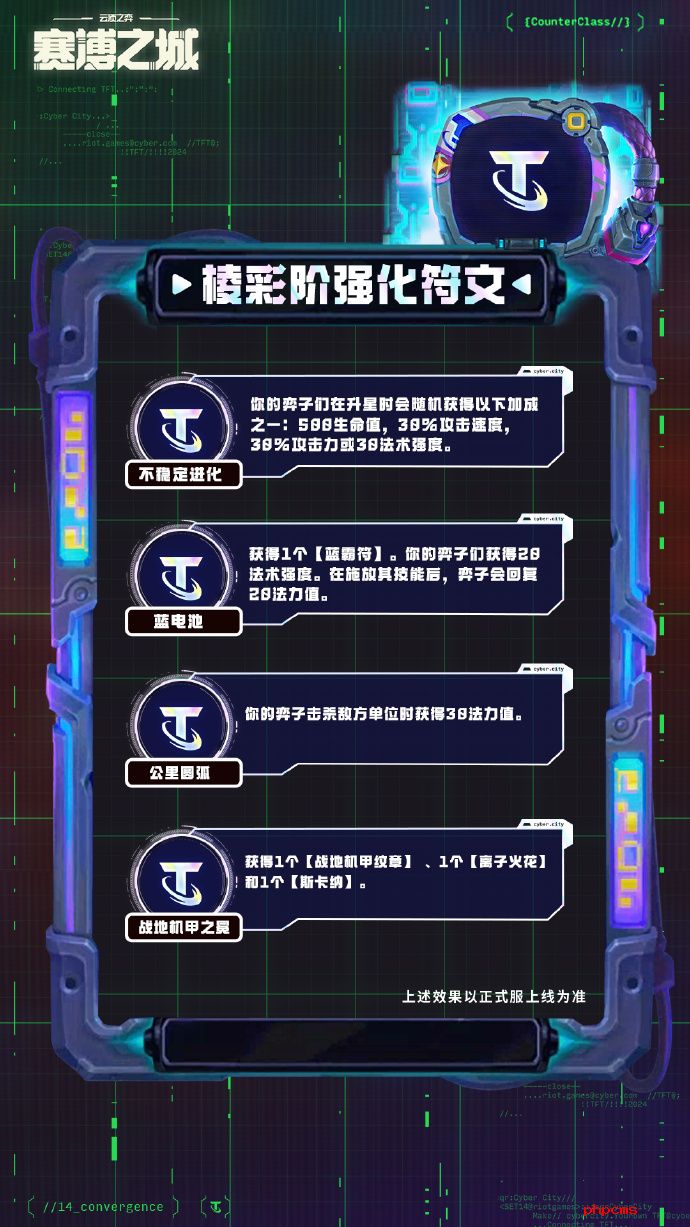 云顶之弈S14棱彩阶强化符文介绍 云顶之弈S14棱彩阶强化符文一览