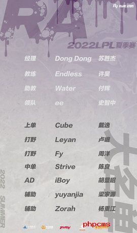 LPL夏季赛战队名单2022 2022LPL夏季赛战队成员名单