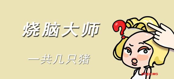 烧脑大师：一共几只猪