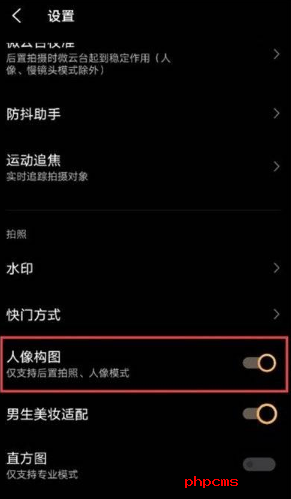 vivoX60人像构图如何设置
